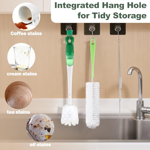 5Pcs Water Bottle Cleaner Brush Set 5 in 1 Cup Straw Cleaning Brush (5 Count)