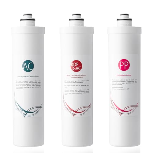 F3-CUA4 6-Month Filter Pack for 4-Stage 0.1 Micron Ultra-Filtration Under Sink Water Filter System