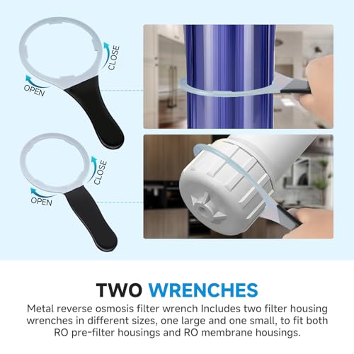 Metal Water Filter Wrench Compatible with iSpring AWR2
