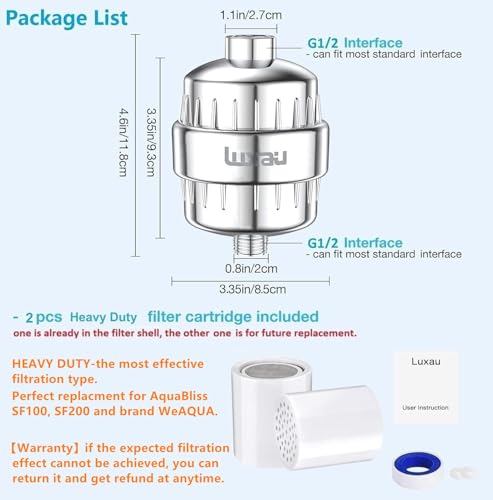 Heavy Duty Shower Filter (2 Count)