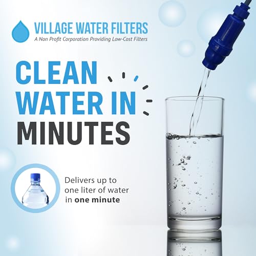 VF100 Portable Water Filtration System. Personal Emergency Gravity Water Filter for Camping