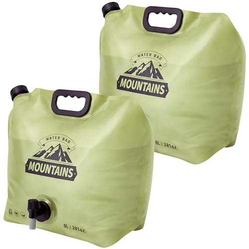 Camping Water Container 2 Gallon Collapsible Water Jug with Spout