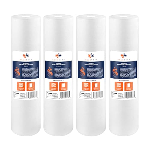 1 Micron 20 x 4.5 Sediment Water Filter Replacement Cartridge (4 Count)