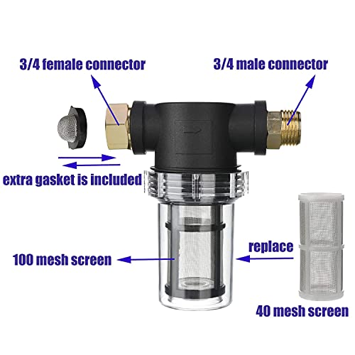 Garden Hose Filter for Pressure Washer Inlet Water