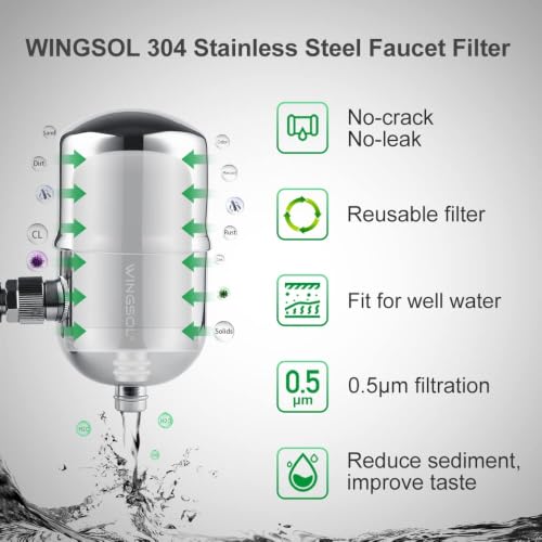 Stainless Steel Water Filter for Sink Faucet