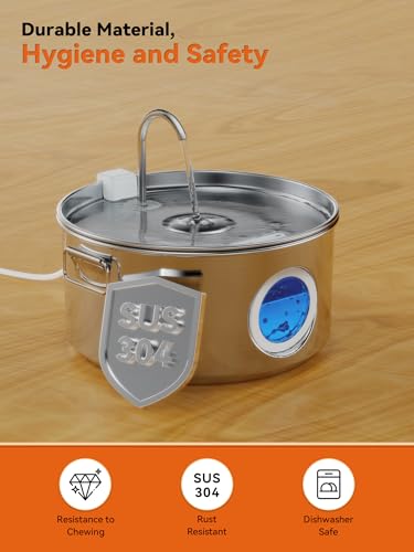Dog Water Fountain for Large Dogs