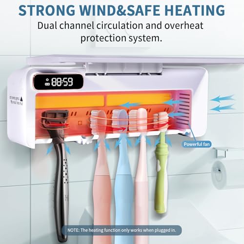 UV Toothbrush Sanitizeri Holder with 99.9% Cleaning