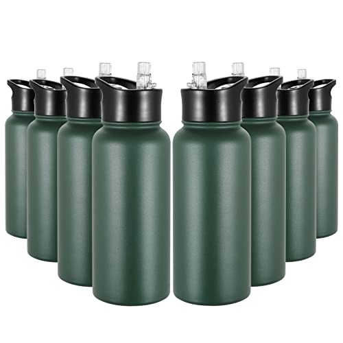 32 oz Insulated Water Bottle Bulk 8 Pack (8 Count)
