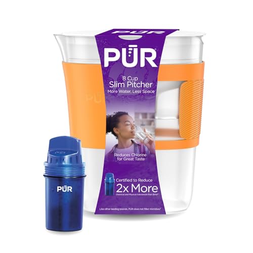 Slim 8 Cup Water Filter Pitcher