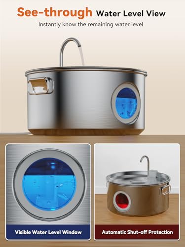 Dog Water Fountain for Large Dogs