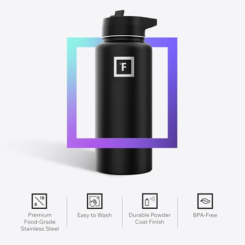 Camping & Hiking Hydration Flask with Straw