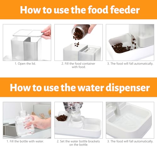 Automatic Small Pet Feeder and Water Dispenser