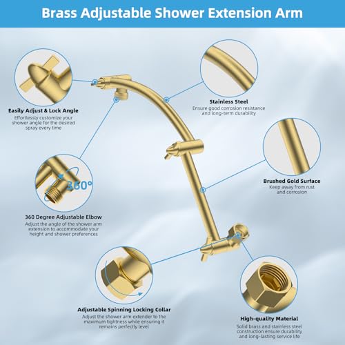 All Metal 10'' Rain Shower Head