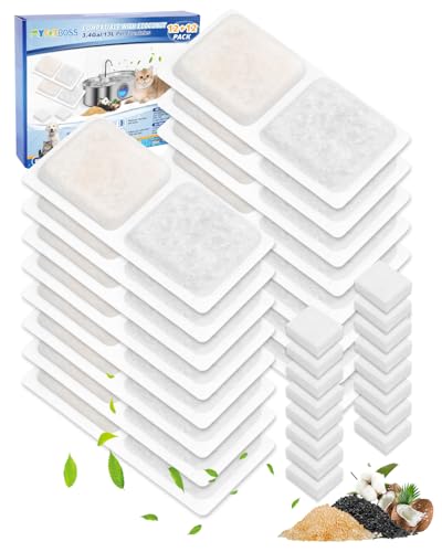 3.4Gal Replacement Filters Compatible with ECOCONUT Dogs Fountain (16 Count)
