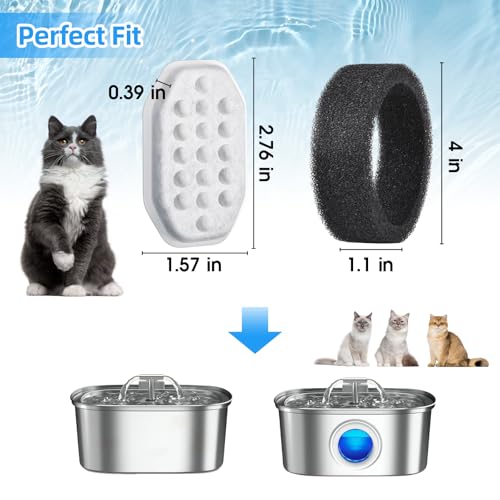 20 Pack Cat Water Fountain Filters