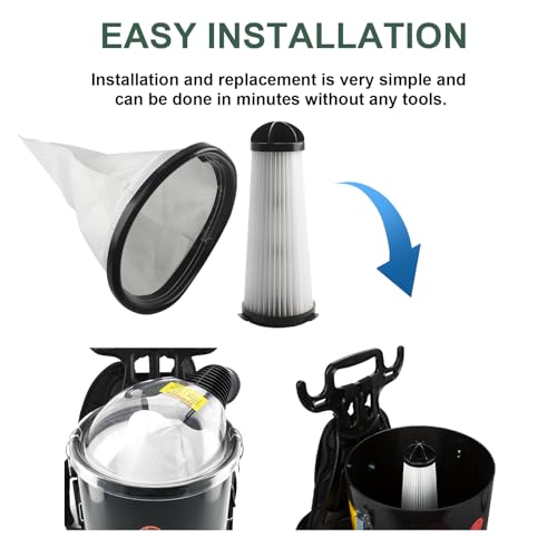 Vacuum Bags & Filters Fit for Hoover Shoulder Vac Pro & Royal Backpack Vacs