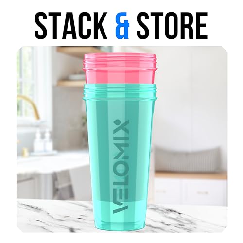 2 Pack 28oz Protein Shaker Bottle for Protein Mixes (2 Count)