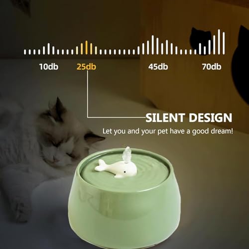 Ceramic Cat Water Fountain