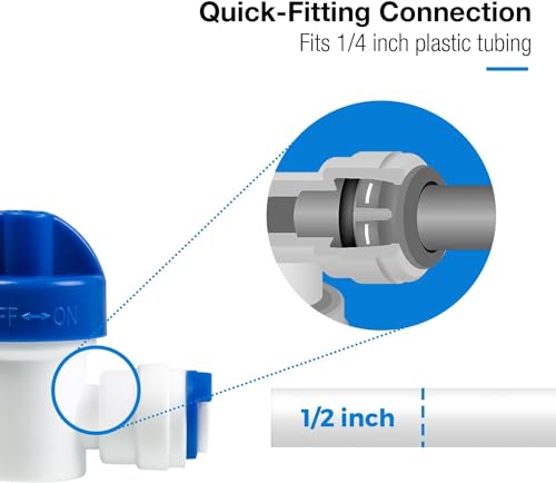 ICEK Ultra Safe Fridge Water Line Connection and Ice Maker Installation Kit for Reverse Osmosis RO Systems & Water Filters