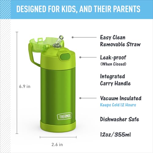 FUNTAINER Water Bottle with Straw
