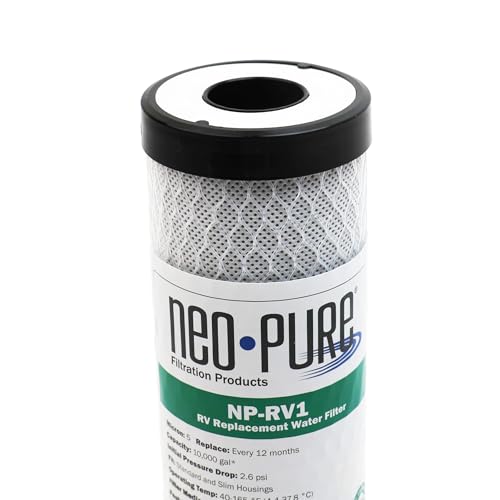 NP RV1 5 Micron Replacement RV Water Filter Cartridge for Slimline and Standard Style Housings