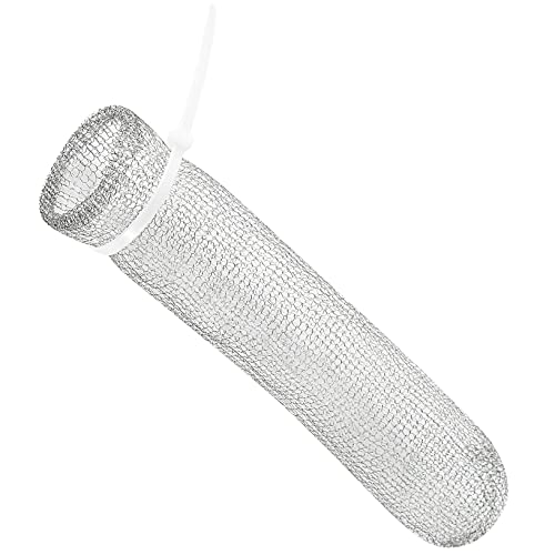 48 Pieces Lint Traps Washing Machine Stainless Steel Lint Snare Traps Laundry Mesh Washer Hose Filter with 48 Pcs Cable Tie (48 Count)