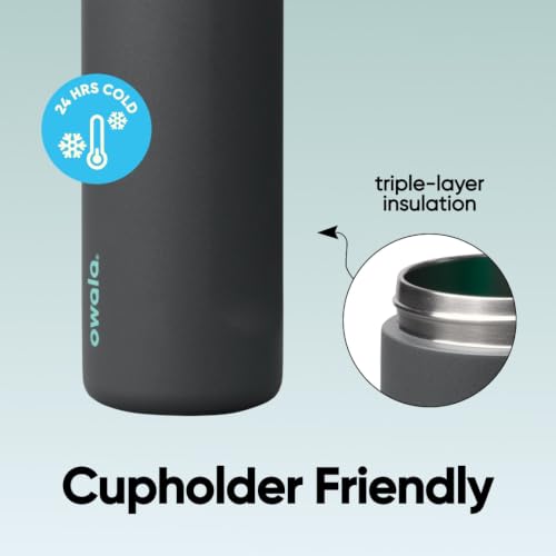 FreeSip Stainless Steel Water Bottle 24 oz Foggy Tide