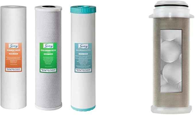 iSpring F3WGB32BM Whole House Water Filter Set with Spin Down Sediment Replacement Cartridge (Pack of 1)