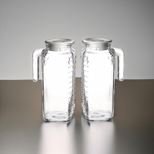Gelo Set of 2 Glass pitchers