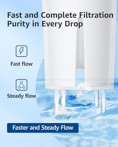 Pitcher Water Filter Replacement for Brita® Filter (3 Count)