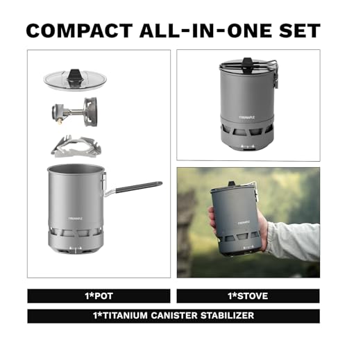 Petrel Quickboil Pro Cooking System Ultralight Stove Pot Set