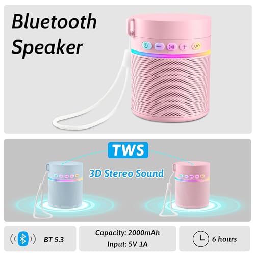 Stainless Steel Water Bottle with Portable Bluetooth Speaker TWS