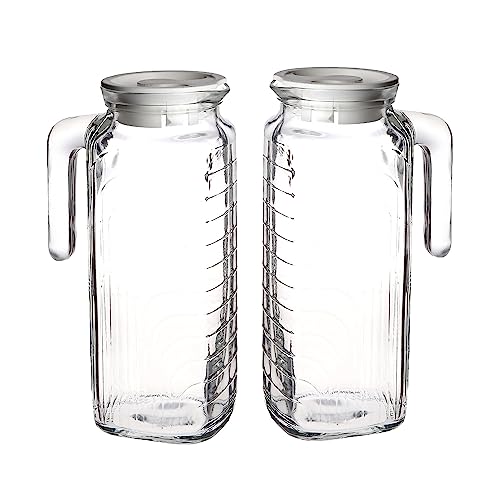 Gelo Set of 2 Glass pitchers