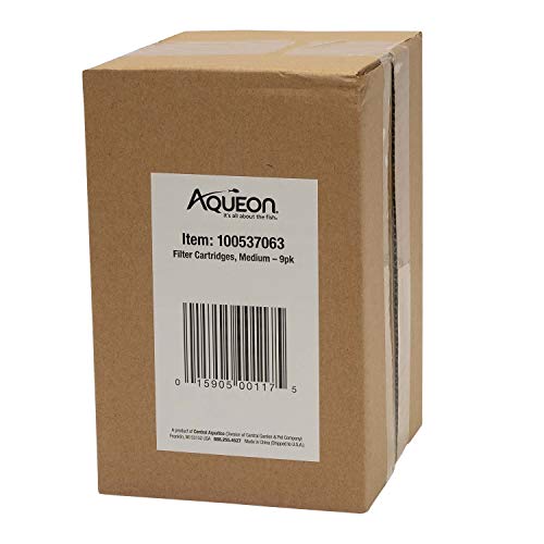 Genuine Aquarium Fish Tank Replacement Filter Cartridges Medium (9 Count)