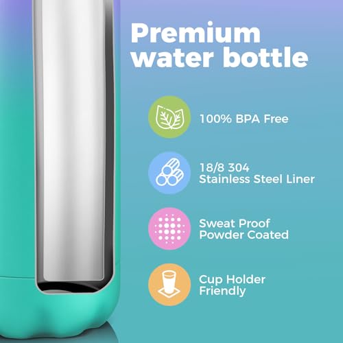 17oz Insulated Water Bottles MultiPack (4 Count)