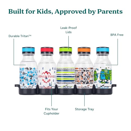 WaterWeek Refillable Water Bottles (5 Count)