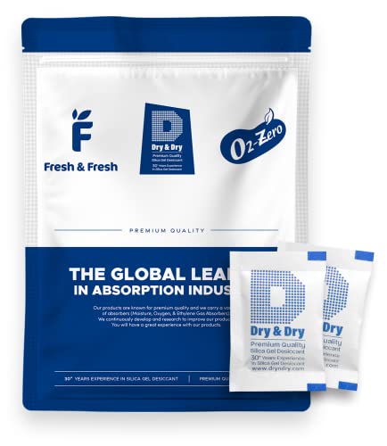2 Gram [250 Packets] Food Grade Silica Gel Packs Desiccant Packs