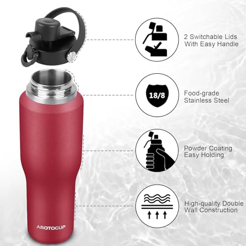 32oz Insulated Water Bottle Keep Cold 24h&Hot 12h