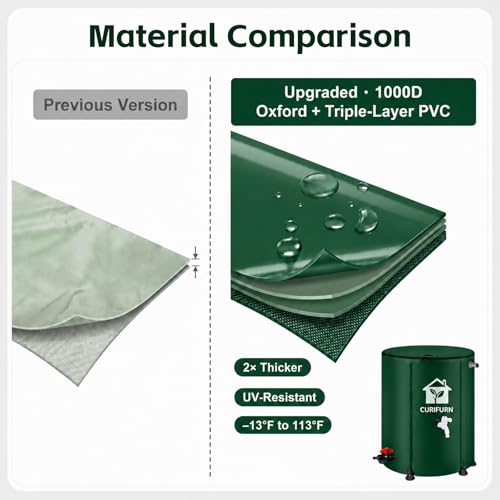 53 Gallon Collapsible Rain Water Barrel