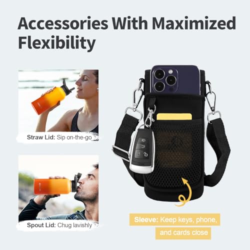 32 oz Insulated Water Bottle with Straw