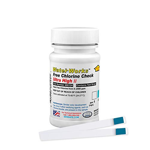 WaterWorks 480124 Free Chlorine Test Strip (50 Count)