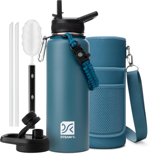 Insulated Water Bottle with Portable Carrier Bag for Outdoor 40 oz