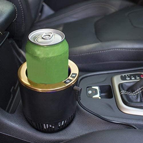 2-in-1 Car Cup Cooler Warmer Smart Temperature Control Travel Coffee Car Cup Holder， Smart Car Tumbler Holder Suitable for Coffee, Baby Bottles, Water, Tea, Drinks