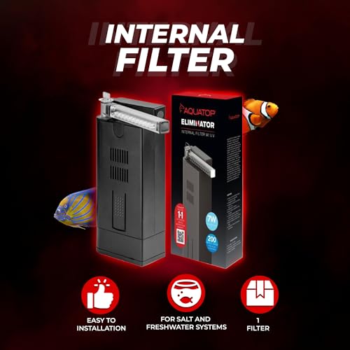 200 GPH Slim Internal Filter with 7W Light (2 Pound)