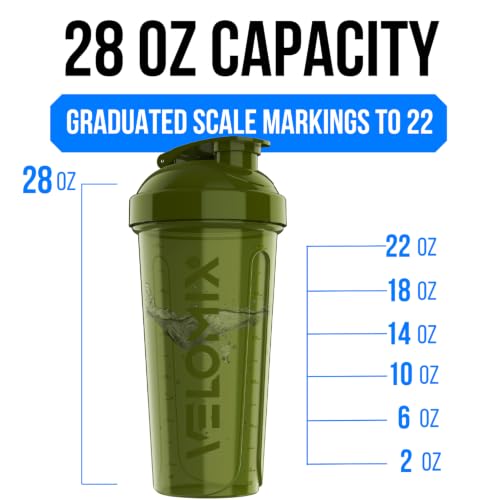 2 Pack 28oz Protein Shaker Bottle for Protein Mixes (2 Count)