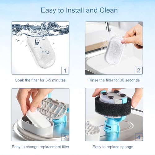 Cat Water Fountain Filters for 67oz