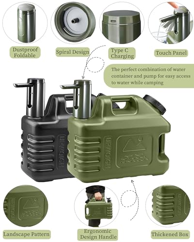 3.5 Gallon Water Jug with Rechargeable Touch Pump