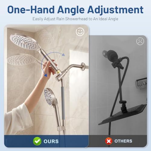 Dual Filtered Rain Shower Head Combo