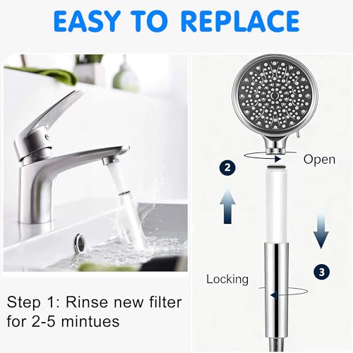 4 Pack Shower Head Filter Replacement Compatible With Cobbe®