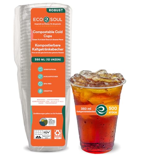 12 Oz Plant Based Disposable Party Cups (500 Count)